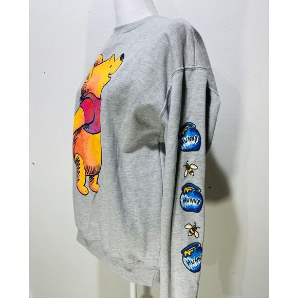Disney Winnie the Pooh sweatshirt big colorful caracter casual comfy women's M - Picture 2 of 4
